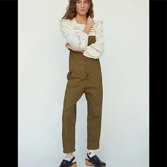 Caron Callahan Bryn Twill Jumpsuit Coverall Size XL NEW - Picture 2 of 7